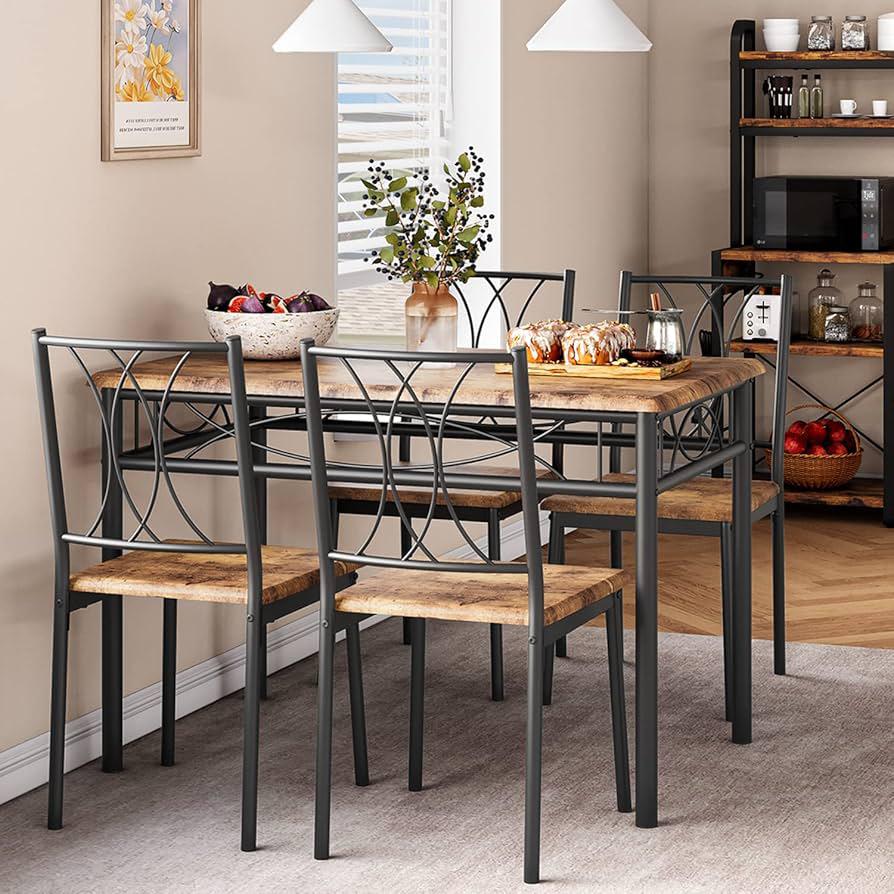 Conjunto de Mesa de Jantar Amyove com 4 cadeiras - Imagem 3